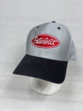Peterbilt Trucker Hat Grey Black GURK Officially Licensed Cotton Snapback Cap